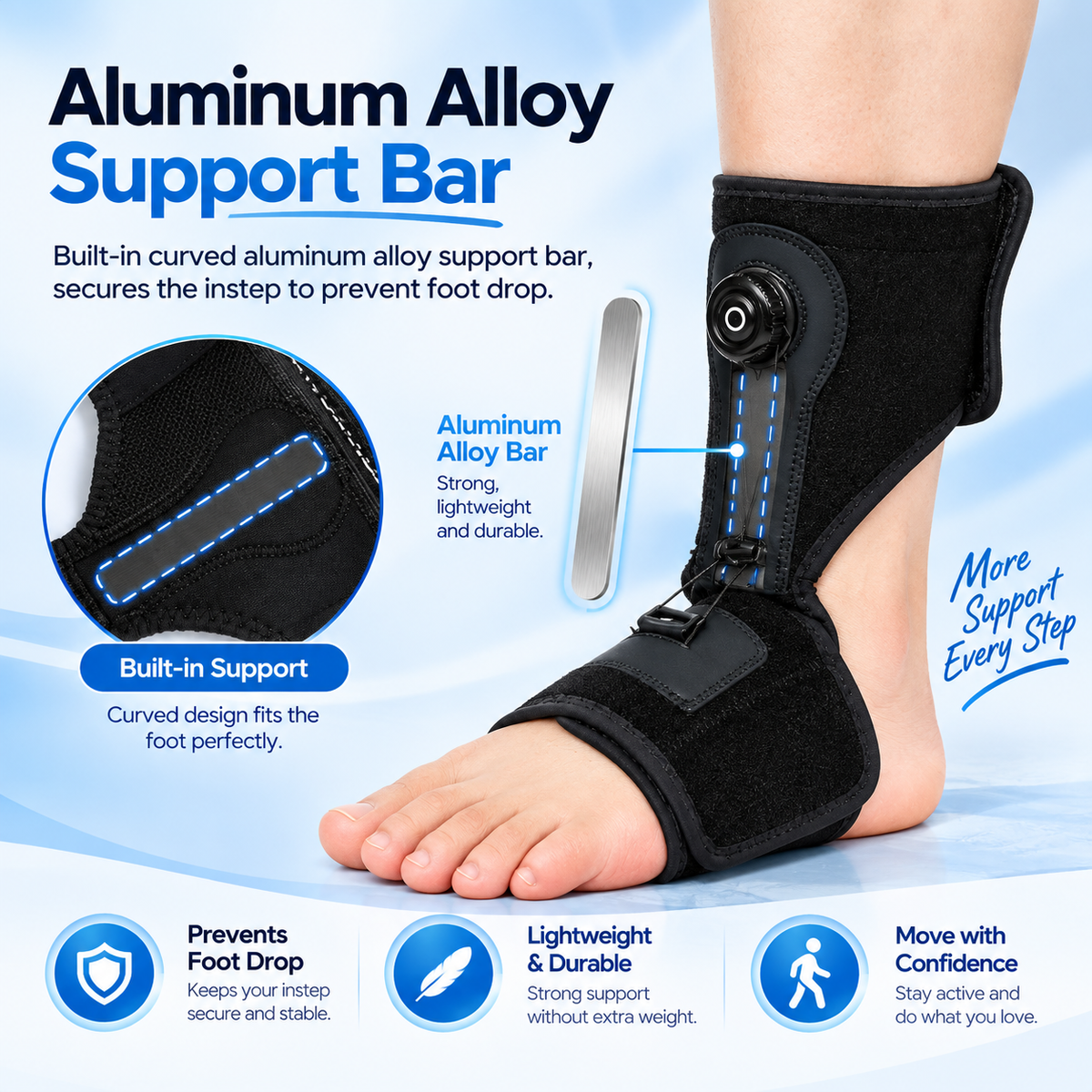 Adjustable AFO Foot Drop Support Brace