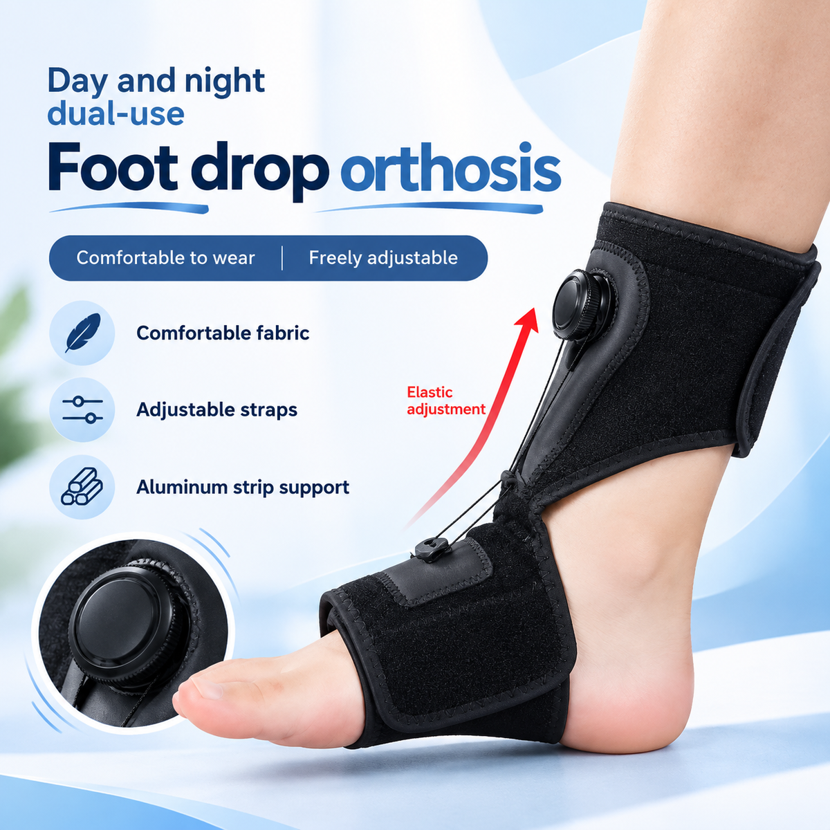 Adjustable AFO Foot Drop Support Brace