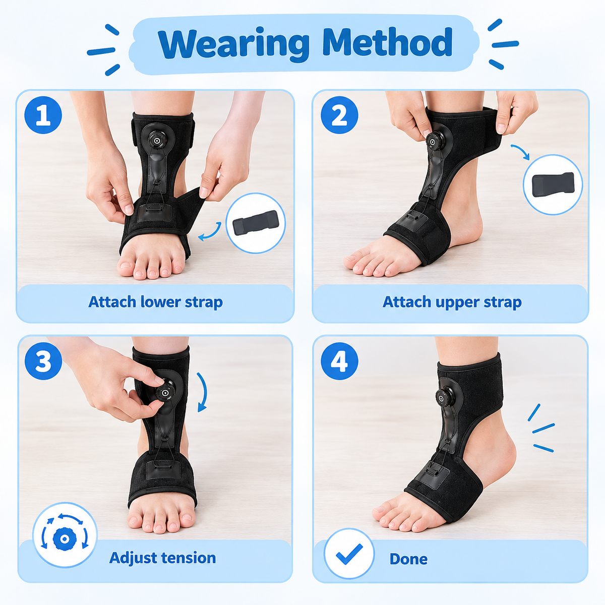 Adjustable AFO Foot Drop Support Brace