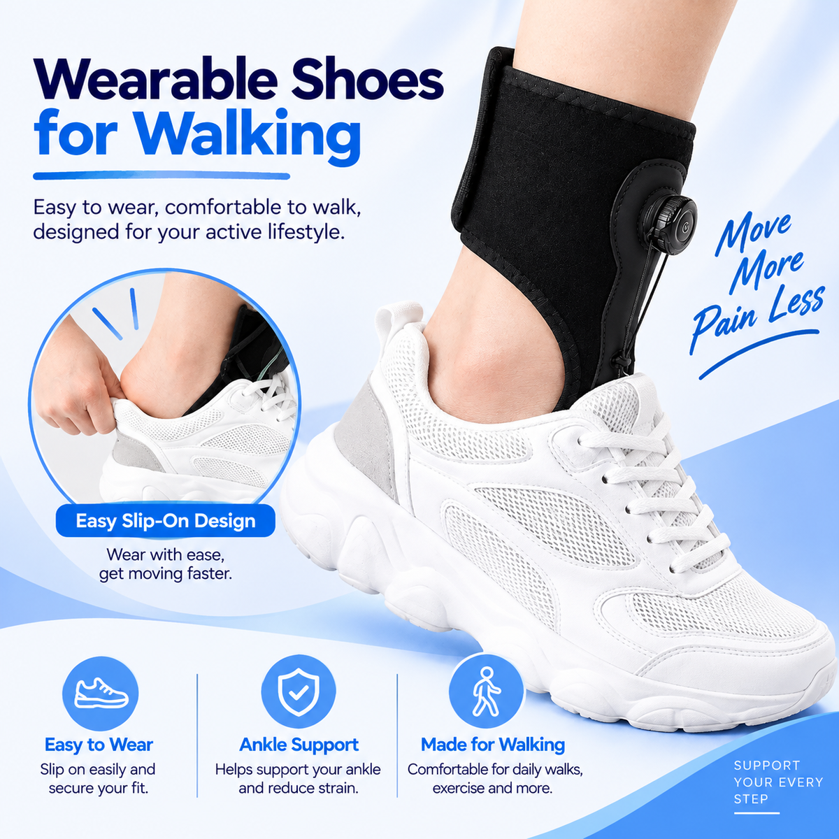 Adjustable AFO Foot Drop Support Brace